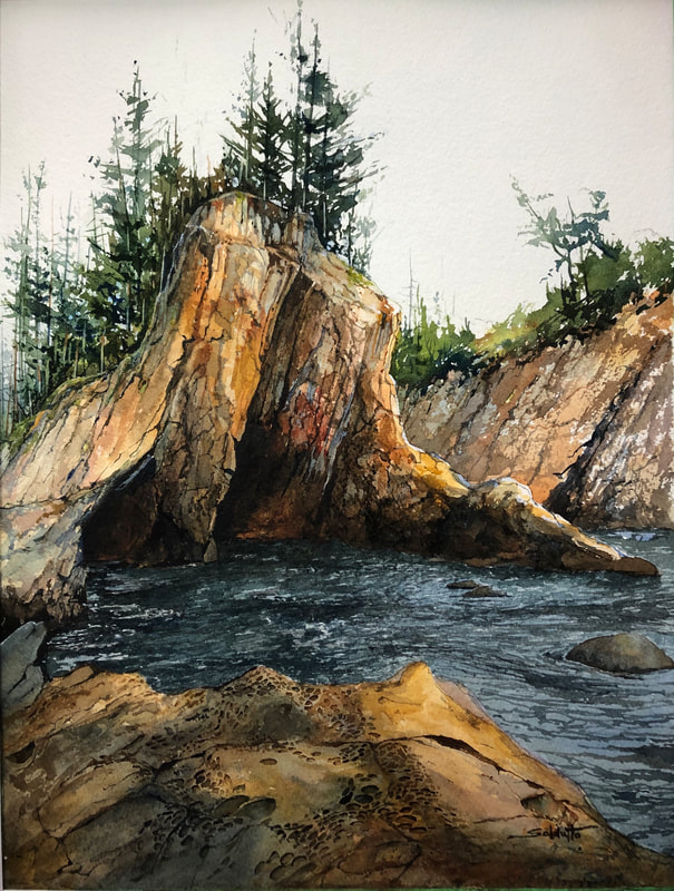 "Fossils"
(Coos Bay, Oregon USA)
16x12 Watercolour

SOLD