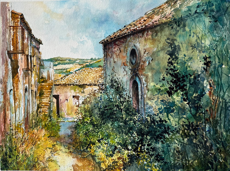"Abandoned" 
Rione Fossi "Accadia" Italy
12x16 Watercolour
$900.00